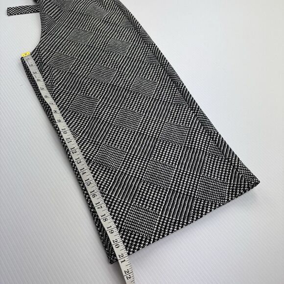 En Focus Studio Cropped Jumpsuit Size 6 Black White Geometric Sleeveless V-Neck - Picture 8 of 8